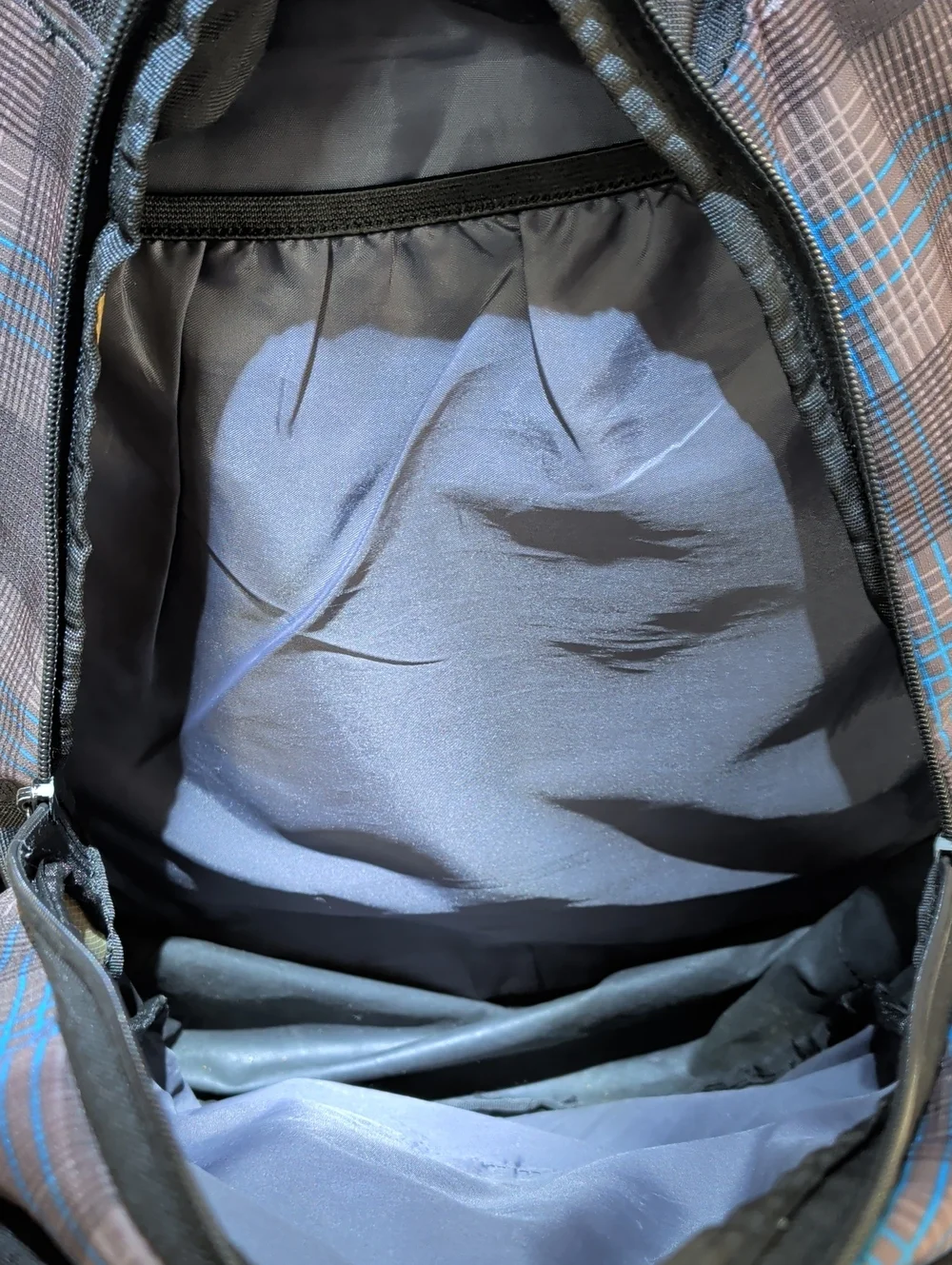 Adidas Black & Blue Plaid LoadSpring Backpack